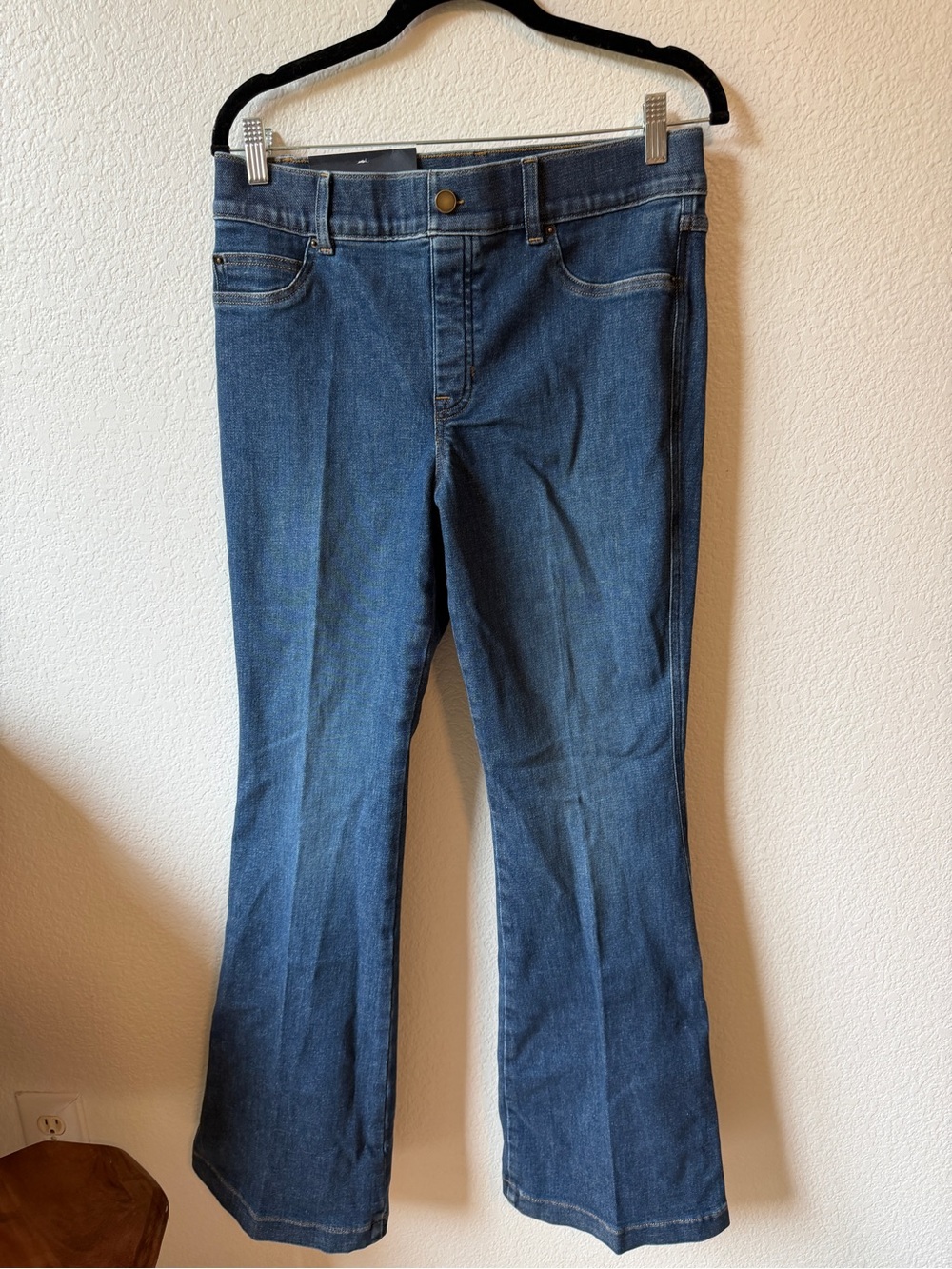 Spanx Women’s Dark Blue Stretch Flare Jeans
